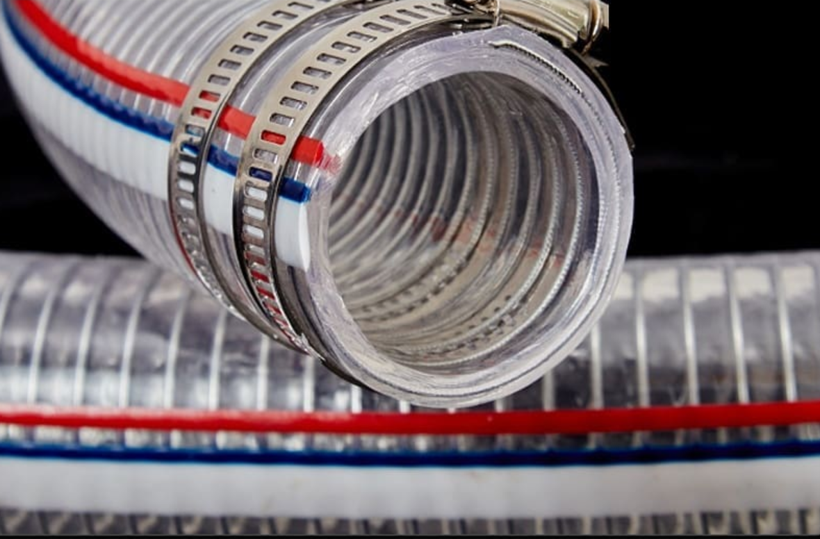 MANGUERA INDUSTRIAL PVC ALMA DE ACERO X ROLLO 50 MTS