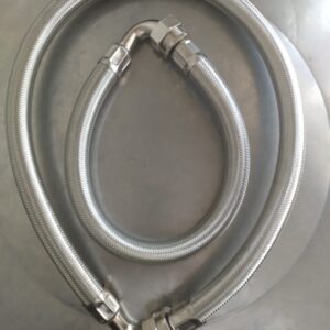 Tubos flexibles en aluminio de 1" con codo