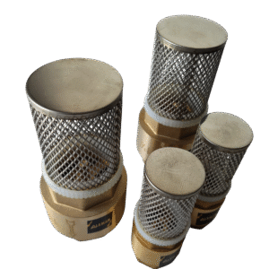 VALVULA DE PIE EN BRONCE O LATON DE 1 HASTA 4"